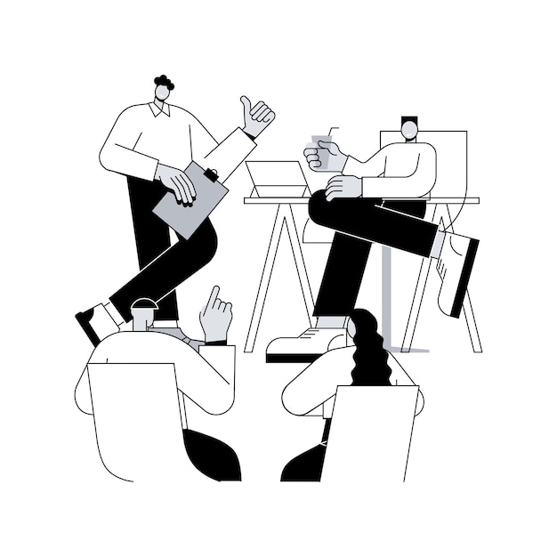 Ilustracja współpracy zespołu